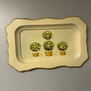 Vintage Cream and Gold Decorative wall art